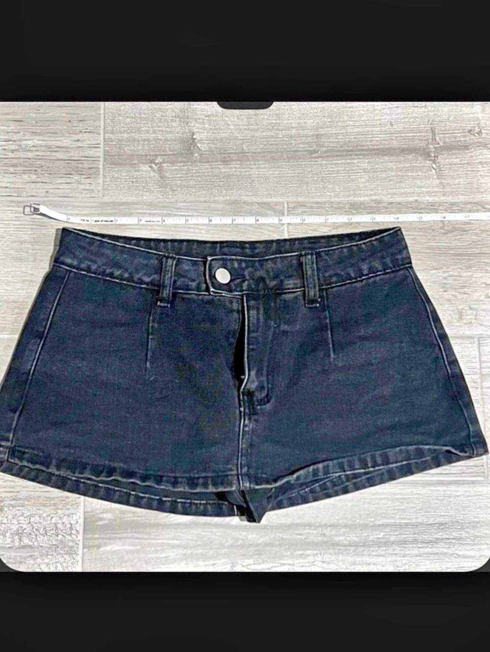 Black Jean Shorts Size XS (2) Like New